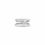 Vira Marquise Moissanite Silver Ring
