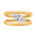 Vira Marquise Shape Silver Ring for girlfriend - Adila Jewels