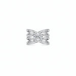 Double Infinity Oval Shape Ring