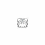 Double Infinity Oval Shape Ring