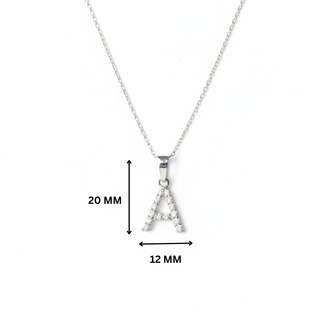 Timeless Initial A Moissanite Pendant