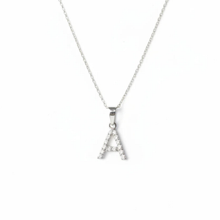 Timeless Initial A Moissanite Pendant