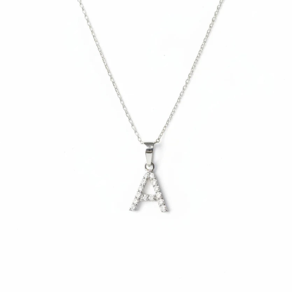 Timeless Initial A Moissanite Pendant