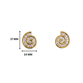Nerina Shell Silver Moissanite Earrings