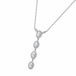 Lumia Oval Halo Necklace