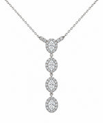 Lumia Oval Halo Necklace