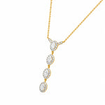 Lumia Oval Halo Necklace
