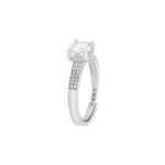 Amaira Double Row Solitaire Moissanite Ring
