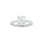 Lunaira Moon-Inspired Moissanite Silver Ring