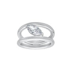 Vira Marquise Moissanite Silver Ring