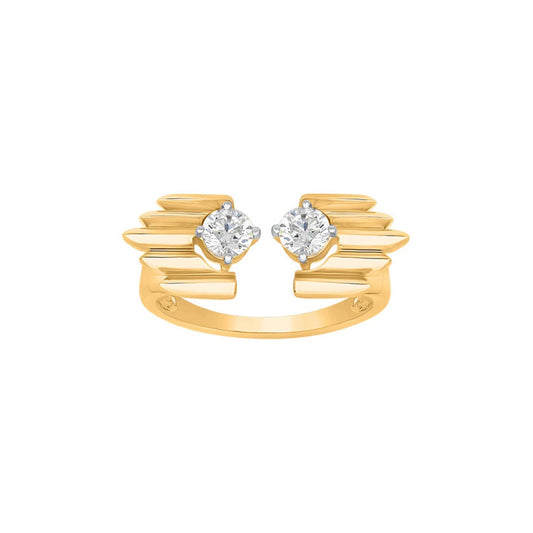 Soul to Soul Round Cut Solitaire Moissanite Ring