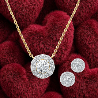 Celeste Classic Halo Set