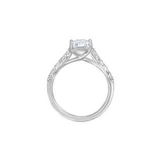 The Cathedral Radiant Moissanite Ring