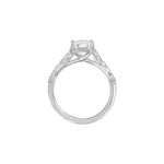 The Cathedral Radiant Moissanite Ring