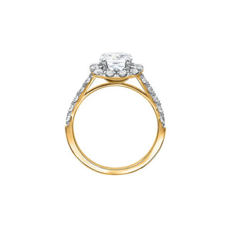 The Halo Oval Moissanite Ring