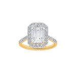 The Regal Emerald Moissanite Ring
