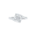 Lovenna Solitaire Moissanite Silver Ring