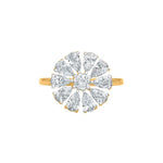 Pear Flower Shape Moissanite Ring