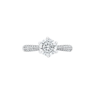 Infinity Glow Double Band Moissanite Silver Ring