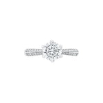 Infinity Glow Double Band Moissanite Silver Ring