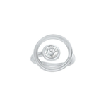 Aura Round Moissanite Ring