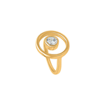 Aura Round Moissanite Ring