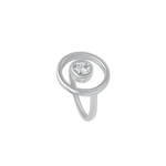Aura Round Moissanite Ring