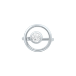 Aura Round Moissanite Ring