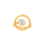 Aura Round Moissanite Ring