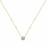 Meher Halo Moissanite Necklace