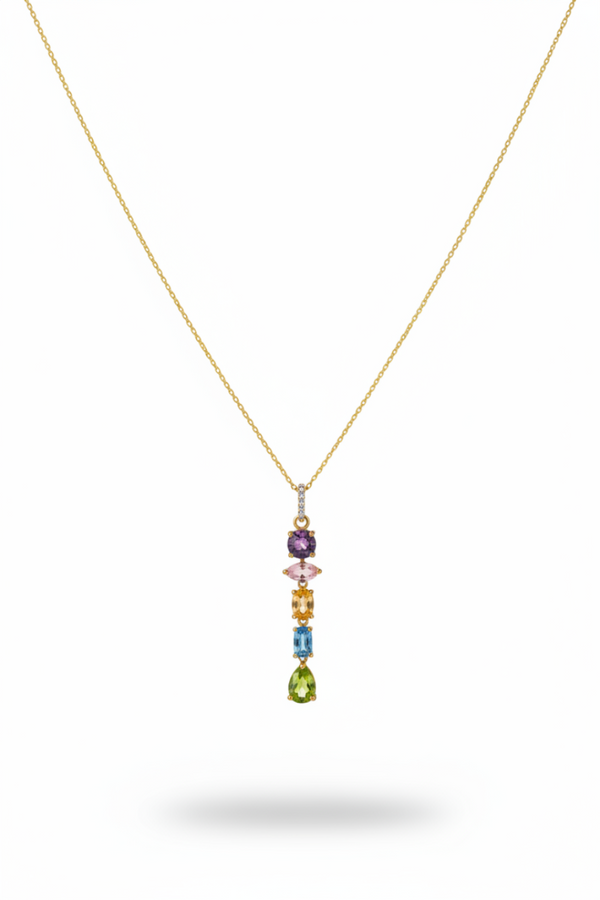 Gelato Glow Silver Multi Colour Pendant
