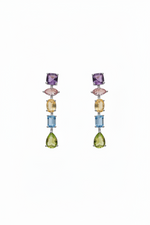 Gelato Glow Silver Multi Colour Earrings