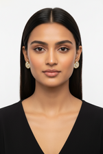 Nerina Shell Silver Moissanite Earrings| Everyday Jewelry – Adila