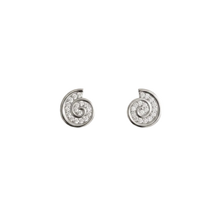 Nerina Shell Silver Moissanite Earrings| Everyday Jewelry – Adila