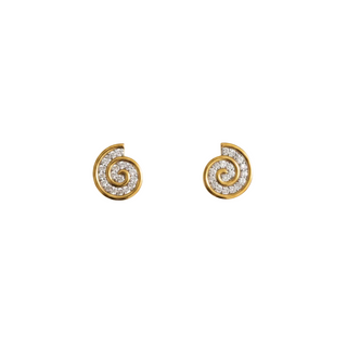 Nerina Shell Silver Moissanite Earrings| Everyday Jewelry – Adila