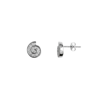 Nerina Shell Silver Moissanite Earrings| Summer Jewelry – Adila
