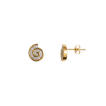 Nerina Shell Silver Moissanite Earrings| Summer Everyday Jewelry – Adila