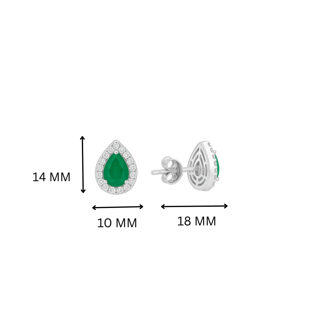 Apple Rush Halo Stud Earrings