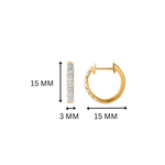 Naira 1/2 Carat Huggie Hoops