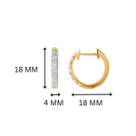 Naira 3/4 Carat Huggie Hoops