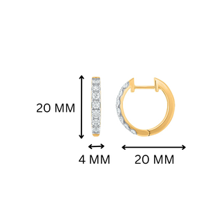 Naira 1.00 Carat Huggie Hoops
