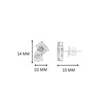 Eshani Duo Moissanite Stud Earrings