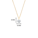 Tara 3/4ct Moissanite Solitaire Necklace