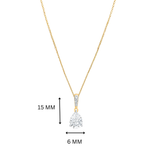 Meera Pear Drop Moissanite Pendant