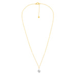 Riya Solitaire Necklace in Sterling Silver Moissanite