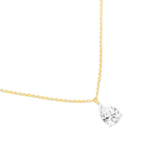 1.00ct moissanite pendant for women ,in silver