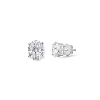 Riva Oval 1.50cts Moissanite Stud Earrings