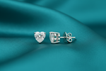 Kia Heart 2.00ct Moissanite Stud Earrings