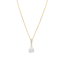 Meera Pear Drop Moissanite Pendant