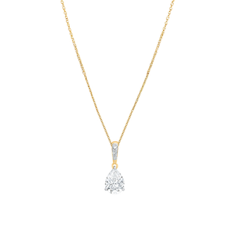 Meera Pear Drop Moissanite Pendant